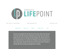 Tablet Screenshot of lifepointchristian.com